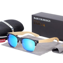 Load image into Gallery viewer, Brand Bamboo Handmade Luxury Polarized Modern and Retro Wood Sunglasses for  Men  and Women With  UV400 Protection
