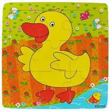 Load image into Gallery viewer, 1 Pcs Animal Wooden Puzzles For Children In Wooden 3D Mosaic Puzzles Kids Educational Toys Design  For Baby Birthday Gifts
