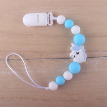Load image into Gallery viewer, Handmade Animal Pendant Pacifier Clips Chain Nipple Holder for Infant Baby Pacifier

