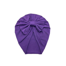 Load image into Gallery viewer, Luxury Modern Baby Headband Hat Bowknot Print Cotton Stretchy Turban Headband Infant Head Wrap Beanie Hat  For Babies and Kids

