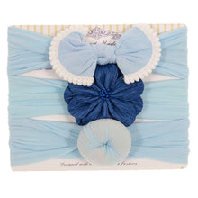 Load image into Gallery viewer, Fashion Baby Nylon Bow Headband Newborn Bowknot Round Ball Head wrap Flower Turban Girls Hair Bands Bow For Kids
