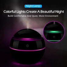 Load image into Gallery viewer, Ultrasonic Air Humidifier Wood Essential Aroma Oil Diffuser With LED Light Electric Aromatherapy Mist Maker
