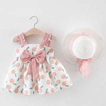 Load image into Gallery viewer, Luxury Handmade Elegant Modern Newborn Baby Girl Birthday &amp; Princess Baby Dress With Hat
