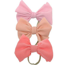 Load image into Gallery viewer, Modern Luxury Elegant Baby Girls Headband Turban Photography Props Baby Hair Accessories Bow 3 Pcs Set For Girls Baby

