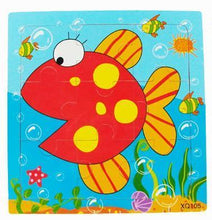 Load image into Gallery viewer, 1 Pcs Animal Wooden Puzzles For Children In Wooden 3D Mosaic Puzzles Kids Educational Toys Design  For Baby Birthday Gifts
