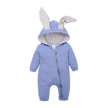 Load image into Gallery viewer, Elegant Baby Clothes Rompers Jumpsuits Newborn Cartoon Little Bee Rabbit Ears Zipper Clothes Cotton Jackets For Kids
