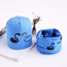 Load image into Gallery viewer, Star Print Cotton Hat And Scarf  Baby Beanie Kids Caps Children's Accessories For Boys and Girls
