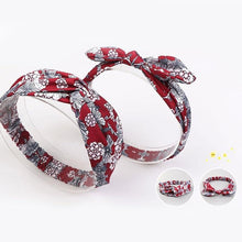 Load image into Gallery viewer, Modern Mother &amp; Daughter Rabbit Ears Bow Hair Bands Cloth Headband Bowknot Headwear Bow

