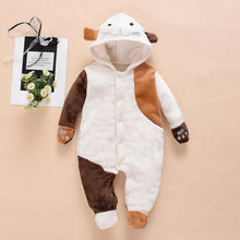Load image into Gallery viewer, Luxury Modern Newborn Baby Boy/Girl Clothes Long Sleeve Hoddies Bear Zipper Baby Romper Clothes Autumn Winter Season For Kids and Baby
