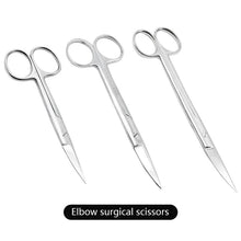 Load image into Gallery viewer, 14cm/16cm/18cm Medical Stainless Steel Veterinary Surgical Scissors Straight Curved Tip Head Pet Animals Farming Tools
