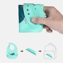 Load image into Gallery viewer, Silicone Baby Eating Bib Children Adjustable Large Boy Girl Saliva Pocket Super Soft Waterproof Bibs For Kids
