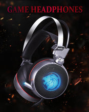Load image into Gallery viewer, STEVVEX N43 Stereo Gaming Headset 7.1 Virtual Surround Bass Gaming Earphone Headphone with Mic LED Light for Computer PC Gamer (N43)
