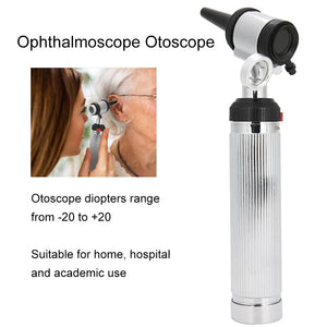 2-In-1 Multi-Function Ophthalmoscope Otoscope Ear Eye Examination Devices Tool Kit Home Medical ENT Diagnostic Eye Ear Endoscope