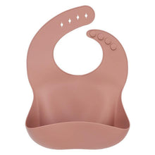 Load image into Gallery viewer, Solid Silicone Bibs Baby Feeding Saliva Towel Waterproof Soft Cloths Bandana Lightweight Infant Bibs
