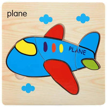 Load image into Gallery viewer, 3D Wooden Children Interesting Puzzle Toys With Animals and Cars Exellent Puzzles Intelligence Kids Early Educational Toys For Children

