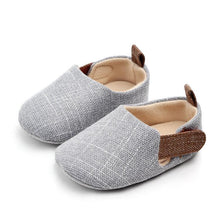 Load image into Gallery viewer, Baby Unisex Shoes Infant Soft First Walkers Nonslip Indoor Outdoor Shoes Cotton Fabric Prewalkers
