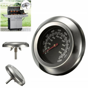 500 ℃ 1000℉ Degree Roast Barbecue BBQ Smoker Grill Thermometer Temp Gauge Dia 3" Outdoor  Stainless Steel BBQ Thermometer 2023
