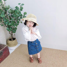 Load image into Gallery viewer, Handmade Modern Elegant Lady Baby Girls Breathable Lace Cap With Bow Great For Beach Sun
