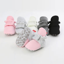 Load image into Gallery viewer, Stylish Baby Boy Girl Socks Toddler Shoes Solid Prewalkers Booties Cotton Winter Soft Anti-slip Warm Newborn Infant Shoes
