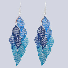 Load image into Gallery viewer, Ethnic Nine-Leaf Drop Earrings – Bohemian Dangle Jewelry for Women
