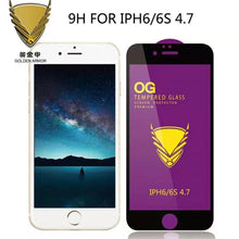 Load image into Gallery viewer, 3PCS Tempered Glass OG Screen Protector for iPhone 14 13 12 11 Pro XS Max X XR Full Glue Cover Big Curved 7 8 Full Coverage Screen Protector iPhone Glass Screen Protector
