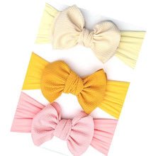 Load image into Gallery viewer, Modern 3PCS Set Floral Bows Baby Headband Dot Bowknot Cotton Hair Band Girls Hair Accessories For Girls
