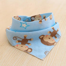 Load image into Gallery viewer, Baby Bibs Waterproof Triangle Cotton Cartoon Child Bibs Dribble Bibs Newborn Slabber Absorbent Cloth For Kids
