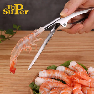 Stainless Steel Shrimp Peeler Kitchen Tools Accessories Kitchen Appliances Utensils Gadgets for Chef for Kitchen Convenience