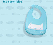Load image into Gallery viewer, Silicone Baby Eating Bib Children Adjustable Large Boy Girl Saliva Pocket Super Soft Waterproof Bibs For Kids
