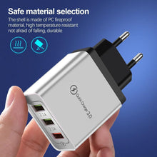 Load image into Gallery viewer, Fast Modern USB Charger Quick Charge 3.0 Wall Portable Mobile Phone Powerful Charger
