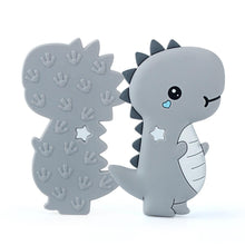 Load image into Gallery viewer, Dinosaur Baby Teether  Animal Silicone Beads Chew Charms Food Grade Silicone Teether Bead Toy Gift For Baby and Kids
