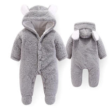 Load image into Gallery viewer, Elegant Baby Clothes Rompers Jumpsuits Newborn Cartoon Little Bee Rabbit Ears Zipper Clothes Cotton Jackets For Kids

