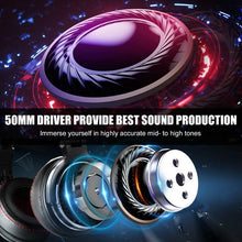 Load image into Gallery viewer, STEVVEX Wired Professional Studio Pro DJ Headphones With Microphone Over Ear HiFi Monitor Music Headset Earphone For Phone PC
