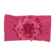 Load image into Gallery viewer, Cute 1PCS Baby Girls Lotus Flower Nylon Headband Knot Elastic Newborn Toddler Headwraps Kids Hair Accessories Gifts
