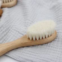 Load image into Gallery viewer, Natural Wool Beech Wooden Comb – Baby &amp; Kids Hair Brush

