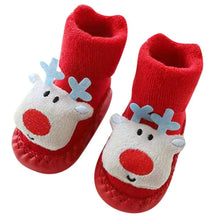 Load image into Gallery viewer, Baby Socks Christmas Newborn For Baby Boys/Girls Christmas Floor Socks Anti-Slip Baby Step Socks For Baby Kids

