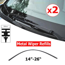 Load image into Gallery viewer, 2pcs/lot Car rubber Vehicle Insert strips Wiper Blade blades (Refill) 6mm/8mm 14&quot;16&quot;22&quot;24&quot;26&quot; car accessories Soft Refills
