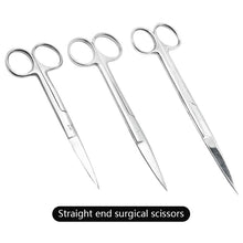 Load image into Gallery viewer, 14cm/16cm/18cm Medical Stainless Steel Veterinary Surgical Scissors Straight Curved Tip Head Pet Animals Farming Tools
