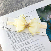 Load image into Gallery viewer, Luxury Modern Pearl Handmade Baby Girls Bowknot Crown Headband Lace Elastic Hair Band Bow For Girls Baby
