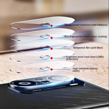 Load image into Gallery viewer, 5PCS Tempered Glass For iphone 13 Pro Max Mini Camera Lens Protectors Film For 12 11 se3 se 2022 2020 6 7 8 plus  Tempered Glass Camera Protector Case Friendly Camera Lens Protector For iPhone
