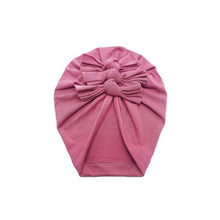 Load image into Gallery viewer, Luxury Modern Baby Headband Hat Bowknot Print Cotton Stretchy Turban Headband Infant Head Wrap Beanie Hat  For Babies and Kids
