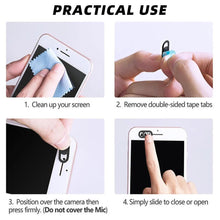 Load image into Gallery viewer, WebCam Cover Shutter Magnet Slider Universal Antispy Camera Cover For Web Laptop iPad PC Macbook Tablet Lenses Privacy Sticker
