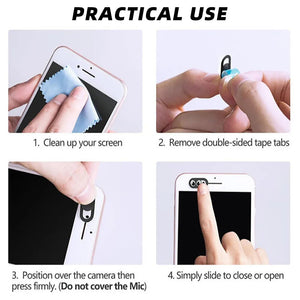 WebCam Cover Shutter Magnet Slider Universal Antispy Camera Cover For Web Laptop iPad PC Macbook Tablet Lenses Privacy Sticker