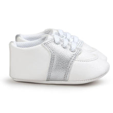 Load image into Gallery viewer, Newborn Shoes Star First Walkers Kids Toddlers Lace Up PU Leather Soft Soles Sneakers 0-18 Months
