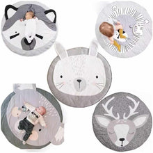 Load image into Gallery viewer, Creative Elephant Design Baby Play Mat  Round Carpet Cotton Animal Play Mat Newborn Infant Crawling Carpet For Baby Kids
