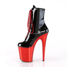 Load image into Gallery viewer, 8"20cm Super High Heel Waterproof Platform Dance Shoes Front Lace-up Head Ankle Boots Low Leg Winter Autumn Steel Pipe Plastic
