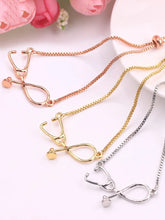 Load image into Gallery viewer, Medical Stethoscope Bracelet Box Adjustable Chain Jewelry Gift For Doctor Medical Friends Charm Women Men Bracelets
