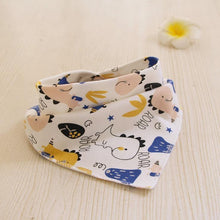 Load image into Gallery viewer, Baby Bibs Waterproof Triangle Cotton Cartoon Child Bibs Dribble Bibs Newborn Slabber Absorbent Cloth For Kids
