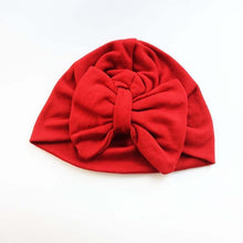 Load image into Gallery viewer, Baby Girl Hat Cotton Big Bow Cap For Baby Girls 2 Layer Butterfly Kids Caps Baby Beanie Winter Children's Hats
