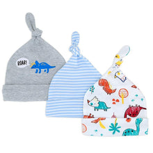 Load image into Gallery viewer, Printed Baby Hats &amp; Caps For Newborn Baby Accessories In Elegant Modern Design Set Of 3PCS For Baby Kids
